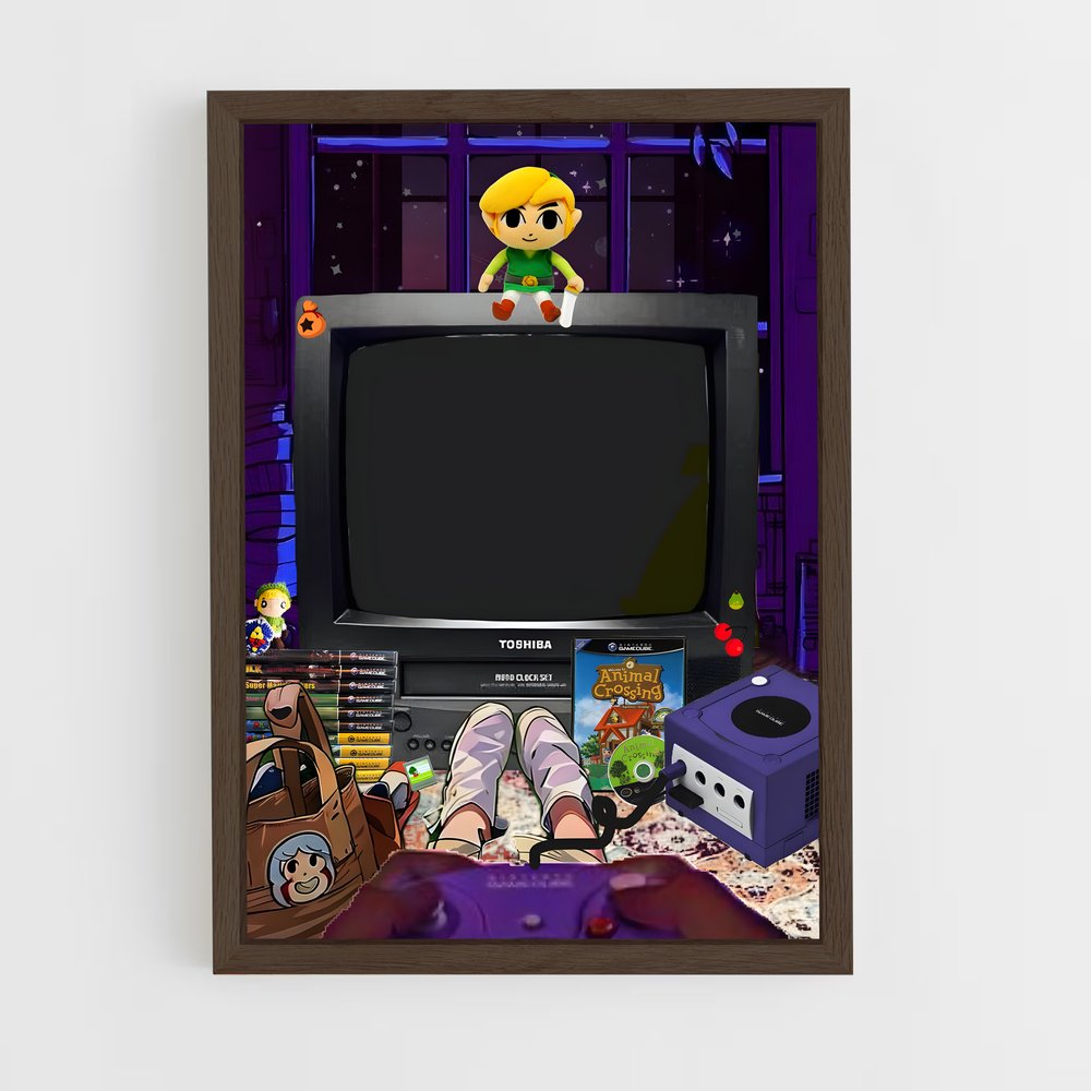 Poster Nostalgie GameCube – affiche Consoles (vue 5)